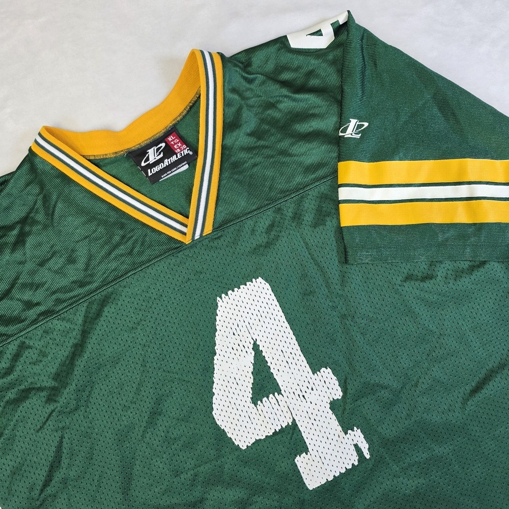 Logo Athletic Green Vintage Green Bay Packers Brett Favre #4 Jersey Youth XL‎